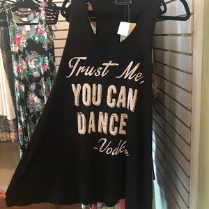 Playful “Trust Me You Can Dance- Vodka” Tank Top